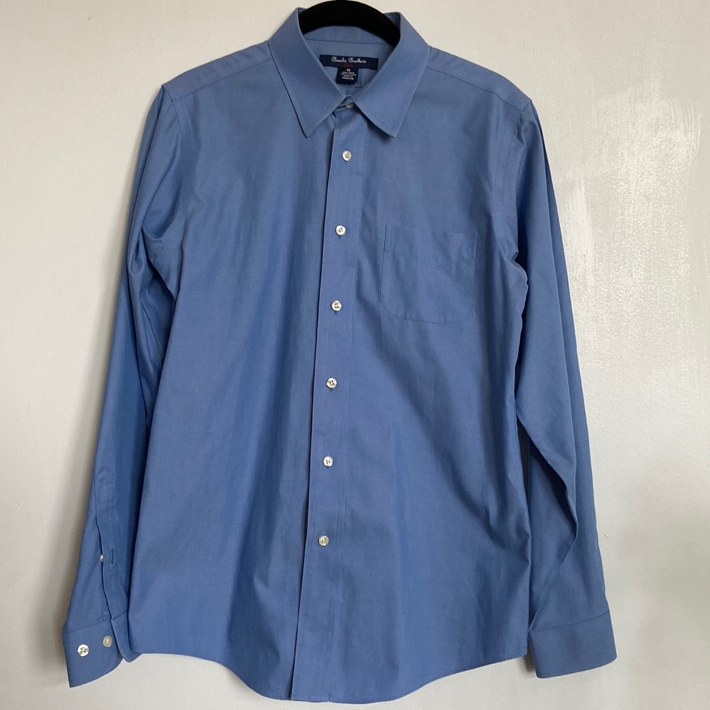 Medium blue Brooks Brothers dress shirt size 16